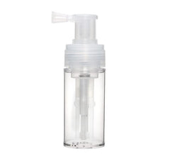 Duehut 110ml powder spray bottle with closed cap for secure travel use.