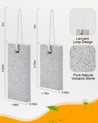 DUIJINYU pumice stone in use during shower for smoother feet