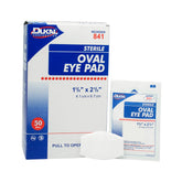 Dukal 841: almohadillas de algodón ovaladas para ojos, absorbentes y suaves para cuidado ocular