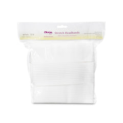 Dukal banda de cabeza desechable estirable, mantiene el cabello fuera del rostro durante tratamientos.