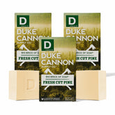 Duke Cannon pine soap bar for rugged, everyday cleansing.