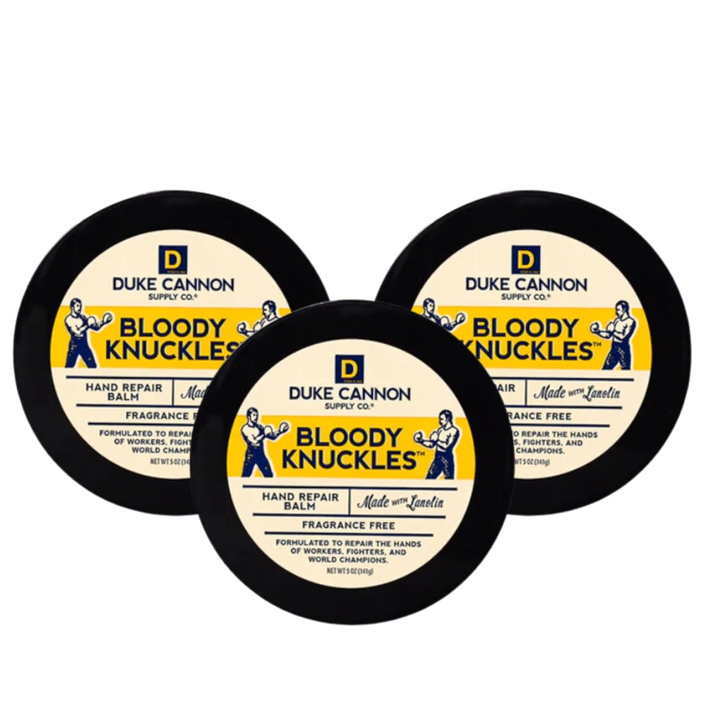 Duke Cannon Bloody Knuckles Balm 5oz tube for fast hand relief.