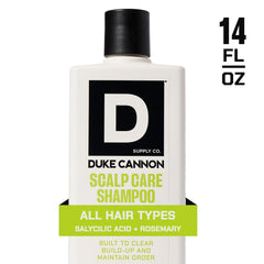 Duke Cannon Champú con romero y arnica para calmar el cuero cabelludo.