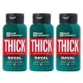 Duke Cannon Naval Diplomacy bottle pour showing thick lather for a thorough cleanse