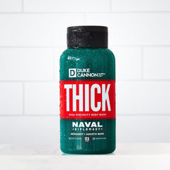 Duke Cannon Naval Diplomacy paraben-free cruelty-free label highlighted on packaging