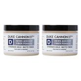 Duke Cannon News Anchor Pomade two-pack tins offer versatile hold and easy restyling.