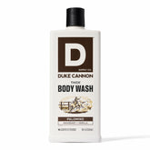 Duke Cannon Palomino: bote de ducha con fragancia masculina suave y limpieza duradera.