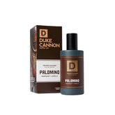 Duke Cannon Palomino Proper Cologne bottle close-up highlighting mahogany and vanilla scent for refined daily wear.