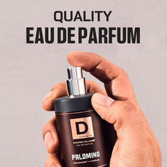 Duke Cannon Palomino Proper Cologne cap and label detail for authenticity and premium feel.