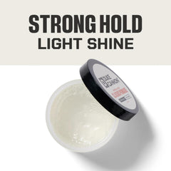 Duke Cannon News Anchor Pomade natural matte finish for a low-shine look.