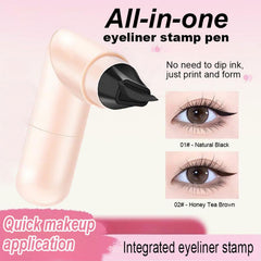 Dulele double-headed eyeliner with labeled stamp for precise wings.
