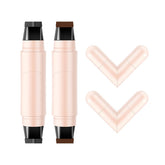 Dulele gel eyeliner set with foldable stamp for quick winged liner.