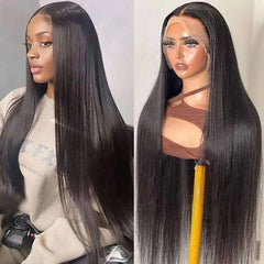 DULOVE lace front wig 13x4 straight 24-inch for natural parting and easy styling.