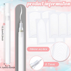 Dunzoom nail sticker sheets for quick DIY French tips.