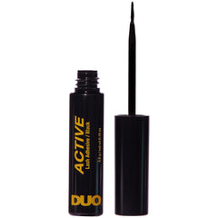 DUO Active Black adhesive with thin tip brush for precise application.