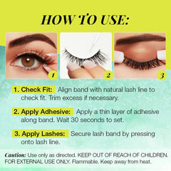 DUO Fast-dry formula dries quickly for easy lash wear.