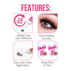 DUO Eyelash Glue Dark Tone easy removal without fuss