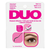 DUO Strip Eyelash Adhesive Dark Tone bottle ready for precise lash application and strong hold.