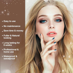 Duoffanny efecto natural pestanas y cejas con acabado suave.