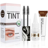 Duoffanny kit coloración pestanas cejas marrón: color natural y uso doméstico seguro.