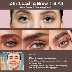 Duoffanny conjunto pestanas y cejas definidas, resultado uniforme.