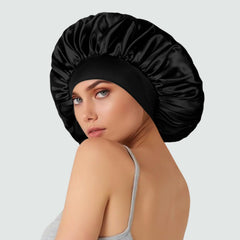 Protección del cabello con bonete satén DUOMODRAGON evita enredos y fricción