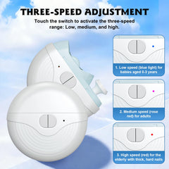 Dufuphae clippers with three power settings for varied nail types.