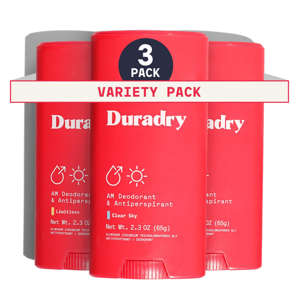 Duradry clinical-strength deodorant stick applying smoothly for all-day dryness