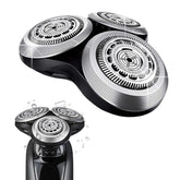 Durimi SH90 replacement head closeup showing metal buckle for durable Philips Norelco 9000 compatibility.