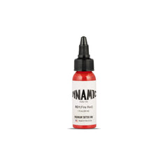 Dynamic Color Co rojo-fuego en botella 1oz para delineado profesional.