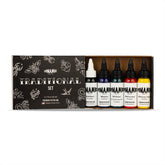 Dynamic Color Co traditional color set shown with bottle array for a complete studio kit.