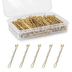 DySaLic mini Bobby pins gold with storage box for organized travel.