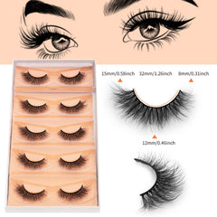DYSILK Wispy Lashes worn look on eye for subtle enhancement.