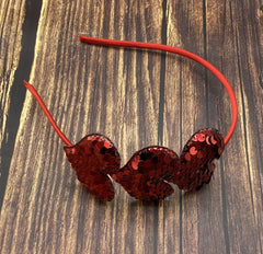 Dzrige diadema para San Valentín roja, añade encanto al outfit