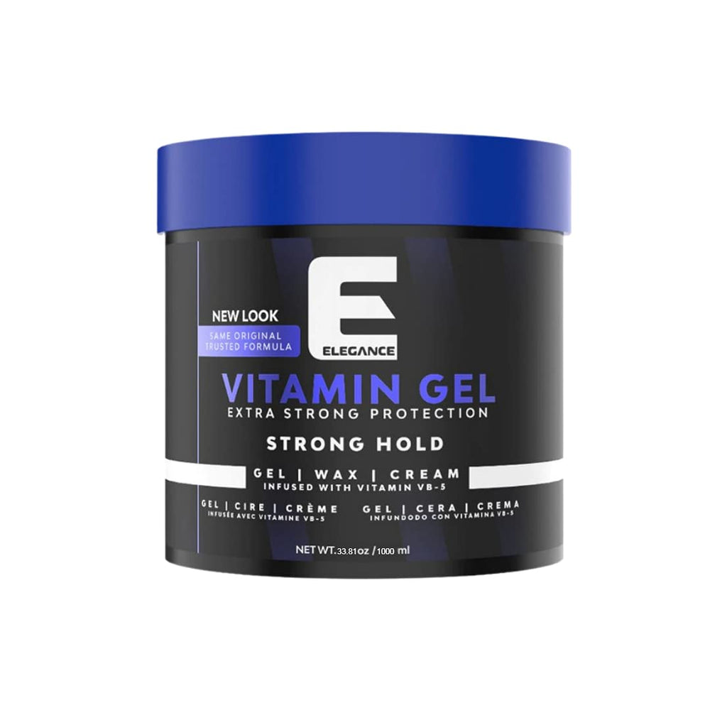 Gel de Vitamina Pro-VB-5 de E Elegance, botella con protección y nutrición capilar