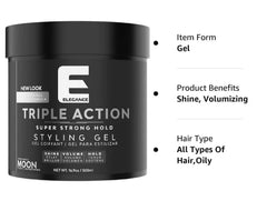 Moon Fragrance: frasco en mano aplicando gel para volumen duradero.