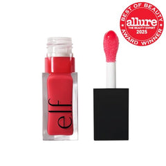 Aplicador XXL de e.l.f. Glow Reviver Lip Oil para una aplicación suave.