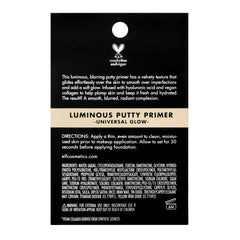 e.l.f. primer de pasta luminosa con aplicador para higiene.