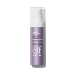 e.l.f. SKIN suero nocturno en botella muestra la textura sedosa para uso nocturno y sus beneficios antiarrugas