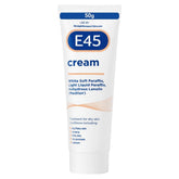 E45 Cream 50g tub for convenient daily moisturisation.