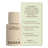 EADEM Cashmere Peel bottle pour shows milky hydration for clearer pores