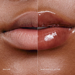 Applying EADEM Le Chouchou Boba Bounce balm for a glossy smooth finish