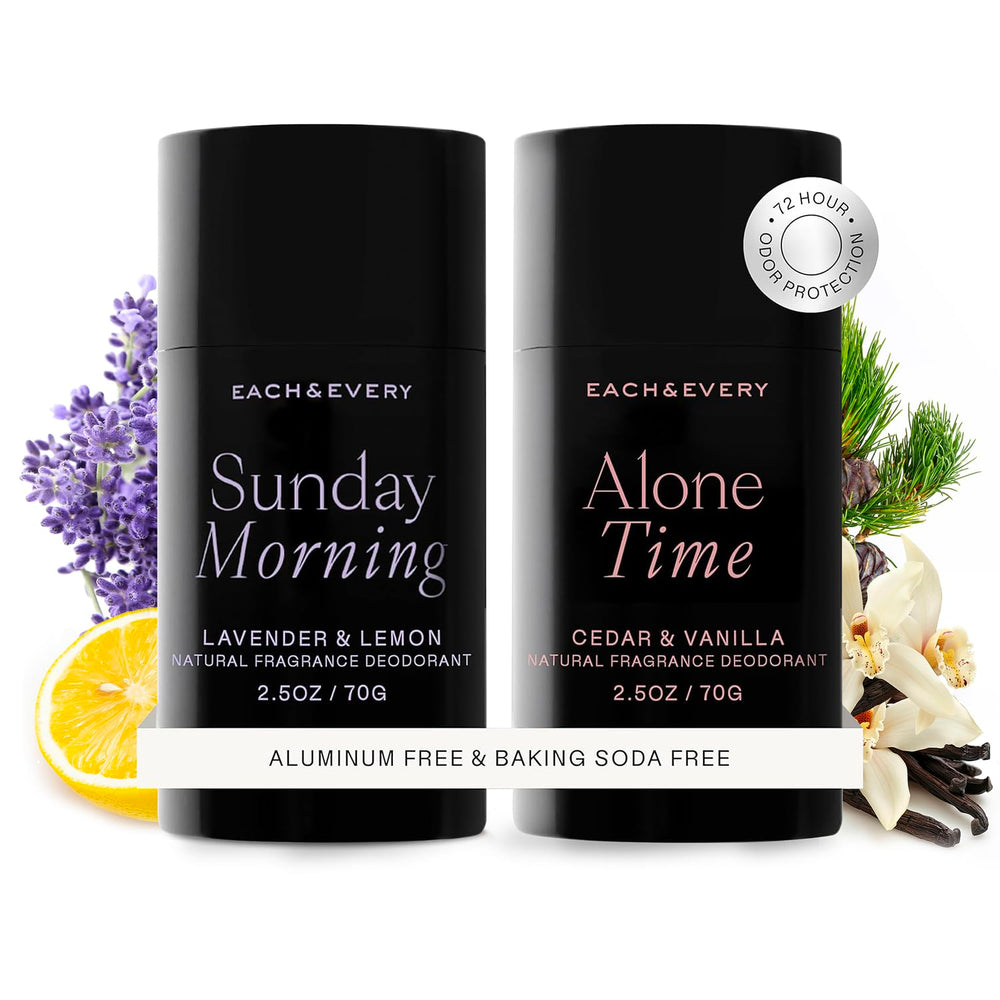 Each & Every lavender-lemon close-up shows natural scent and all-day freshness