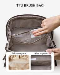 EACHY clear TPU brush compartment helps brushes stay tidy