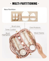 EACHY bag with divider and handle organized for quick access.