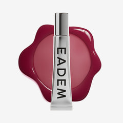 EADEM Le Chouchou lip balm Bissap Glaze jar provides deep hydration and subtle tint.