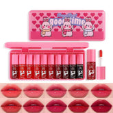 Eakroo lip tint set packaging reveals vibrant colors and handy non-stick cup design.