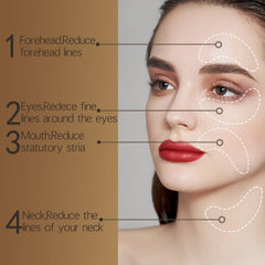 Eakroo 24k gold eye mask in use targeting delicate under-eye skin