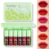 Eakroo 6 Colors Lip Tint Set packaging showcases variety for on-the-go touch-ups.