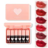 Eakroo 6-color lip tint pack swatch for lips and cheeks with vivid color